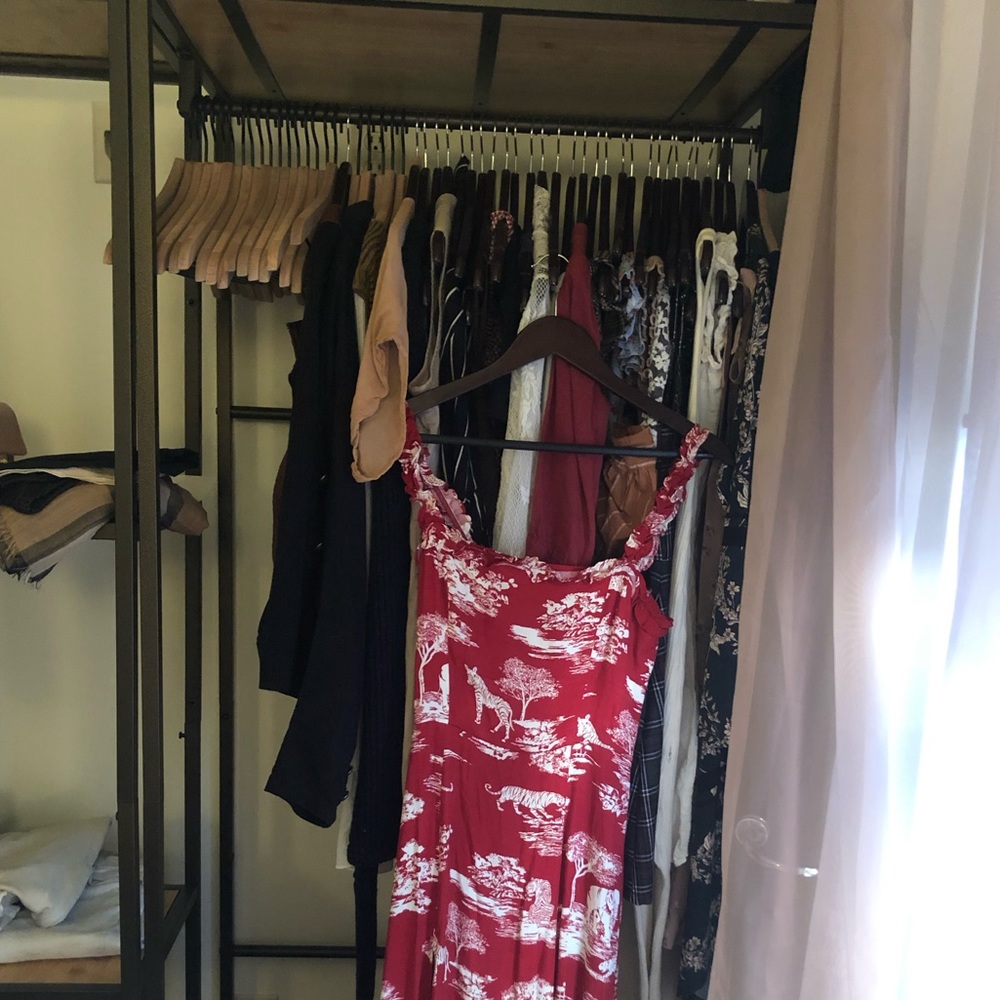 Reformation printed red sundress size 4